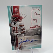 2024 Topps Signature Class - Rookie Class Autographs Jaden Hicks #RCA-JH Teal...