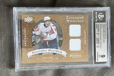 Alexander Ovechkin Treasured Swatches 10/199 Bgs 9