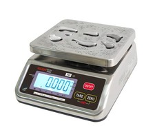 VisionTechShop TVS Portion Control Stainless Steel Washdown Scale, Lb/Oz/Kg/g...