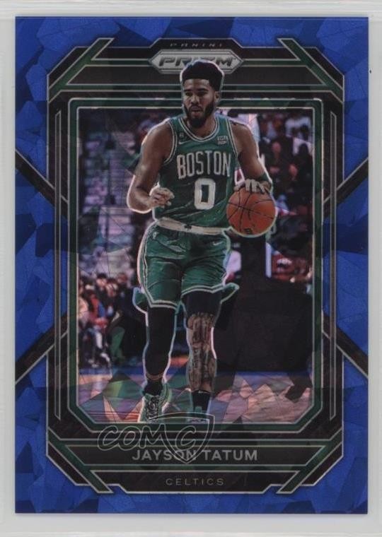 2022-23 Panini Prizm Blue Ice Prizm /125 Jayson Tatum #17 rf2
