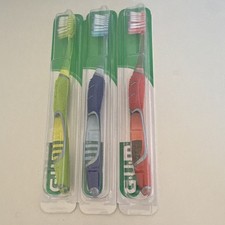 GUM Regular Manual Toothbrushes 3 Pack Multicolor for Unisex Adults