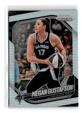 Megan Gustafson 2025 Panini Prizm WNBA Silver Prizms #49 Las Vegas Aces