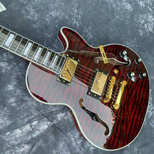 Semi Hollow Body Electric Guitar AAA Flame Maple Top Professional Guitar