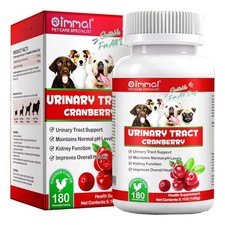 Cranberry Bladder Control Supplement for Dogs - Urinary Tract Support - Clear