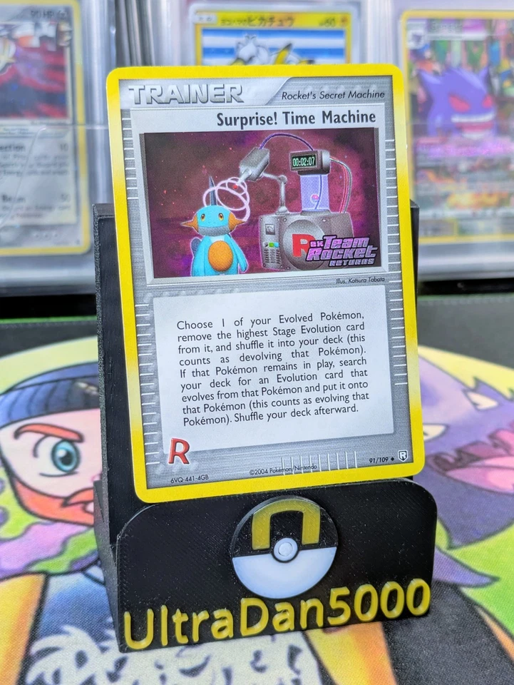 Surprise! Time Machine Reverse Holo 91/109 ex Team Rocket Returns 2004 EX/NM - Image 3 of 4