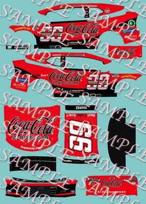 2024 Daniel Suarez Coke Zero Sugar 1/64 Peel& Stick Decals
