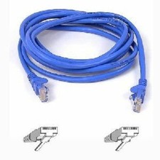 BELKIN INTERNATIONAL INC A3L791-18IN-BLU Cat5E Patch Cable Rj45M/Rj45M; 18 Blue