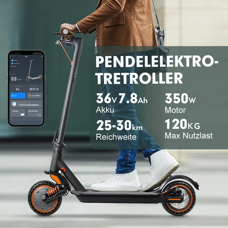 Leichtreise-Tretroller Adult, APP, 350W, 8.5" Reifen, 25km, 20km/h, ohne ABE - Bild 3 von 4