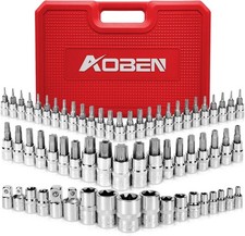 64pcs Master Torx Bit Socket And External Torx Socket Set 14 38 12-inche4 64pcs Master Torx Bit Socket And External Torx Socket Set 14 38 12-inche4