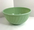 Vintage Fire King Green Jadeite Swirl 8" Mixing Bowl Marked
