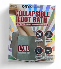 NEW Onyx Professional Collapsible Foot Bath Soak L/XL Portable Lightweight