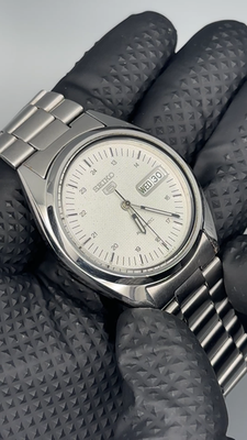 SEIKO 5 7S26-0480 Automatic Black Dial Men's Watch MOD Custom