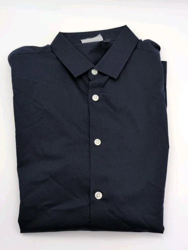 ASOS Design Formal Easy Iron Poplin Shirt Blue Large NWOT