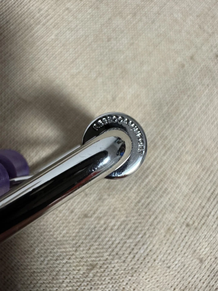 Cinturón Rebecca Minkoff Mujer Talla Única Púrpura Cocodrilo Repujado Tachonado Patente Foto 2 de 4