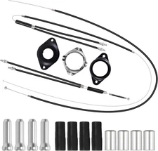 BMX Bike Gyro Brake Cables Front + Rear (Upper As shown in the figure, black