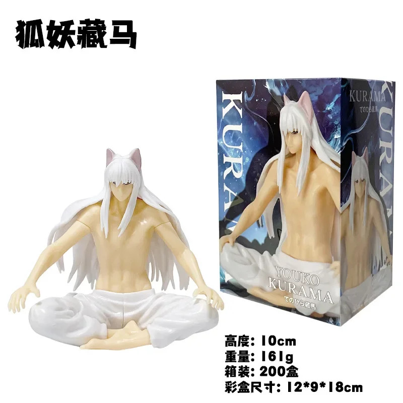Yu Yu Hakusho Youko Kurama Figura 10CM Anime Fideos Tapón Sentado PVC Nuevo Juguete