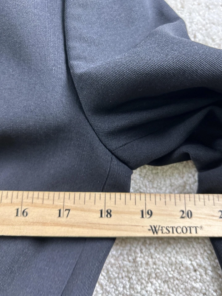 Blazer Zanella Feminino 8 Preto Longline 3 Botões Forrado de Lã Feito na Itália Terno - Imagem 2 de 4