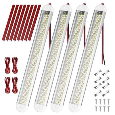 LED Innenlichtleiste 120 LED 12V Universal weiß Lampe 4 Stück KFZ Wohnmobil Auto