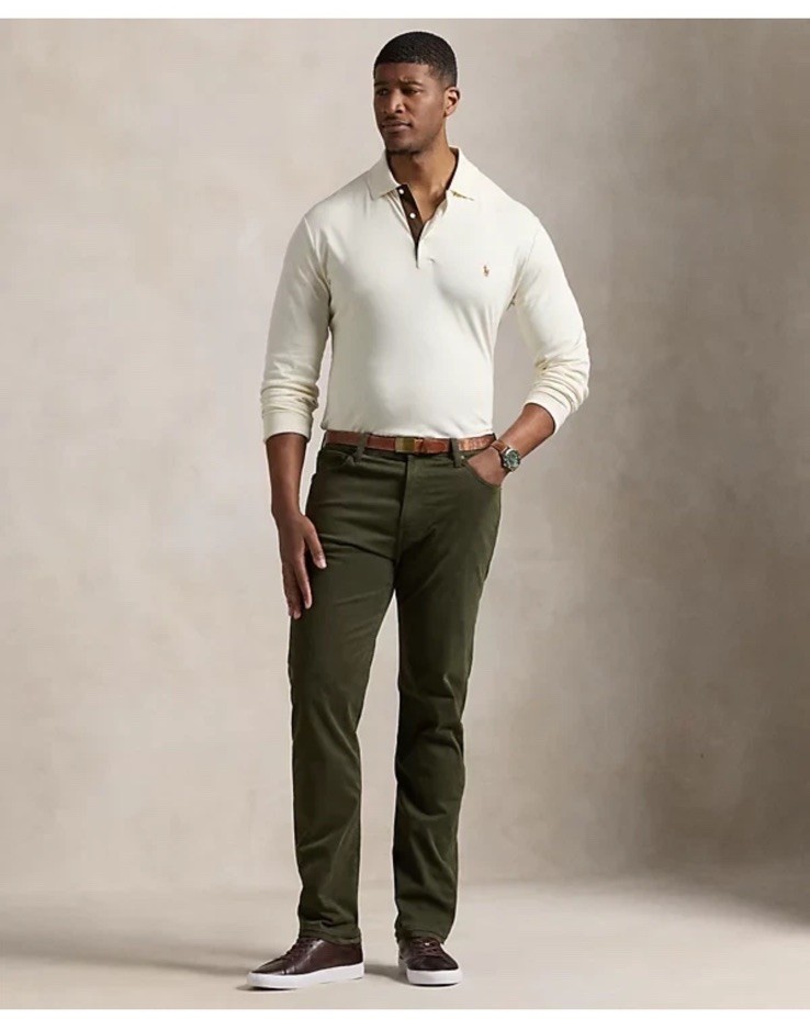 $125 Polo Ralph Lauren Men's Varick Slim Straight Stretch Pants