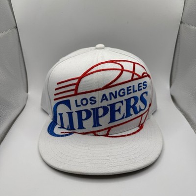Mitchell & Ness Los Angeles Clippers Snapback Hat White NBA Liberty Fit Cap