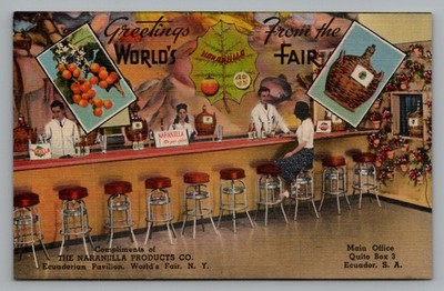Greetings from the World's Fair New York Ecuadorian Pavilion Naranjilla Products