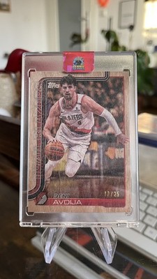 2025-26 Topps Flagship Basketball Deni Avdija Topps Wood 17/25 Blazers
