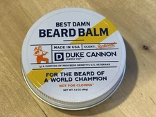 Damn Beard Balm by Duke Cannon Supply Co Scent Redwood 1.6 Oz Free Shipping