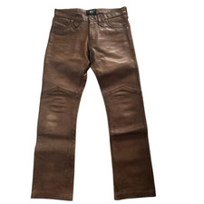 RRL Vintage 90s Leather Pants W28 Bootcut One-of-a-Kind OLD Rere