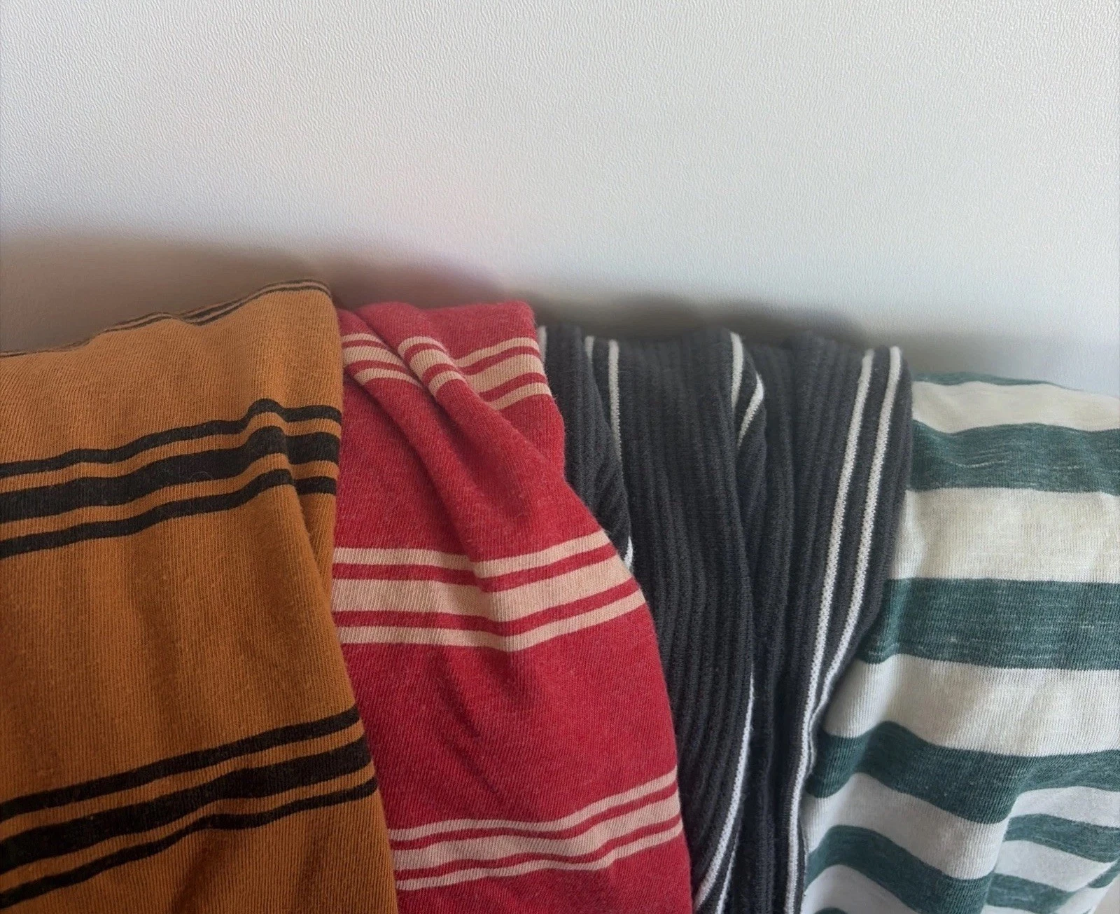Set Of 4 Cat And Jack Size XL Boys Striped Shirts Long And Short Sleeve Classic