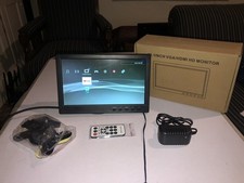 10,1 pollici 1080p Full HD PC auto gaming TV 12v monitor telecomando HDMI USB AV RCA VGA