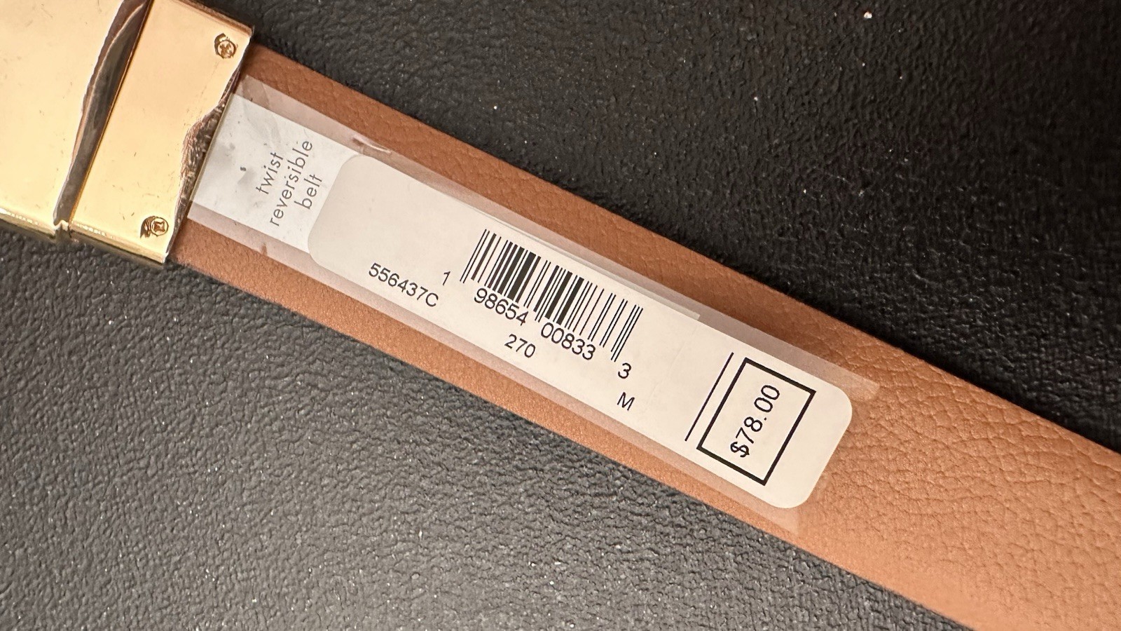 Michael Kors Beige and Gold Women's Belt thumbnail 3