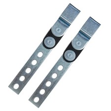 YoRise 2PCS Swivel Style Exhaust Hangers, Heavy Duty Open End Muffler Silver