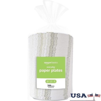 Disposable Paper Plates 8.62 Inch Microwave Safe Party Soak Proof Cut Resistant