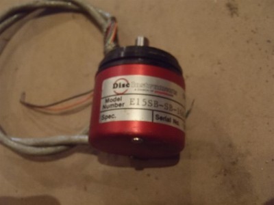 DISC INSTRUMENTS OPTICAL SHAFT ENCODED E15SB-SB-100-BIS-RP5-SC18 USED