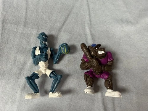 Vintage 1995 MEG Monster In Pocket Monster Baseball and Basketball Figurines