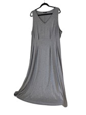 Shein Curve 4XL Gray Cotton  Sleeveless  Casual Dress