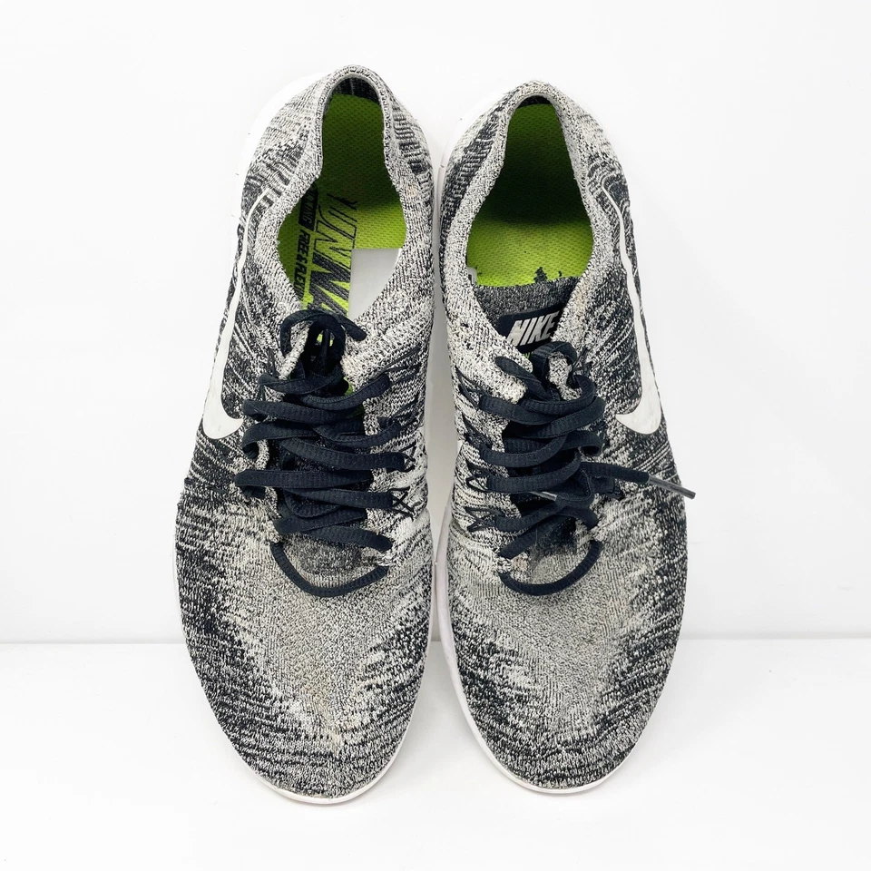 Nike Mens Free RN Flyknit 2017 880843-003 Black Running Shoes Sneakers Size 11 - Image 4 of 4