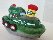 Hess 2023 Soft Plush Green Tugboat Boat My Lights & Music NIB Original Packaging