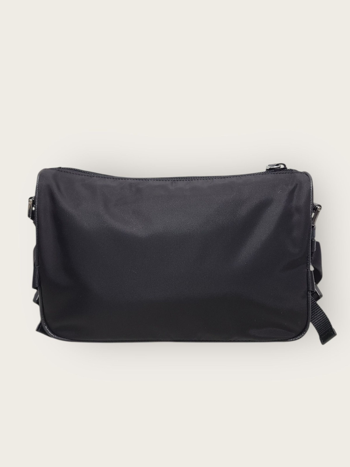 Prada Black Medium Nylon Saffiano Leather Shoulder Bag 150442353 thumbnail 5