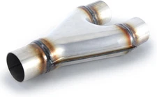 Exhaust Tip T409 Stainless Steel X Pipe Dual Exhaust Adapter Connector 