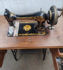 Antique 1899 Singer Sewing Machine with Treadle Cabinet – Model 27