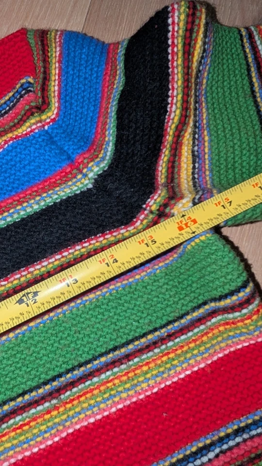 Cárdigan Suéter Vintage Liz Claiborne Mezcla Lana Colorido Nórdico Talla L Color Negro Foto 2 de 4