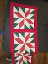 Christmas Quilted Table Runner 56 In Long 15 In Wide