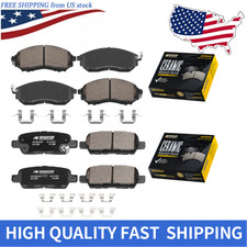 Front Rear Ceramic Brake Pads for Infiniti EX35 FX35 G25 M35 QX70 Nissan 370Z