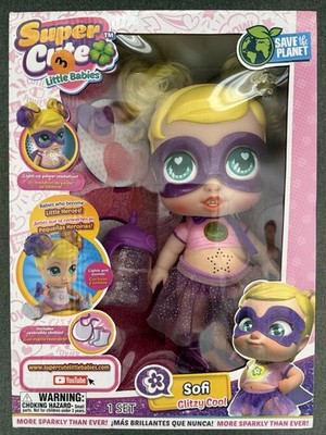 New Super Cute Little Babies Blonde Purple Little Hero Glitzy Cool Sofi Doll