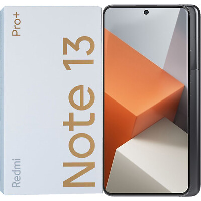 Xiaomi Redmi Note 13 Pro+ 5G Midnight Black 256GB + 8GB Dual-SIM entsperrt NEU
