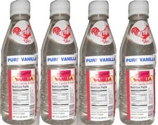 4 X Clear Danncy Pure Mexican Vanilla Extract 12oz Ea Plastic Bottle From Mexico