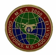 Grand Forks North Dakota Masonic Masons Shriner Enamel Lapel Hat Pin Pinback
