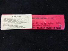 Horolovar 400 day Clock Suspension Spring Assembly Unit 23b Reiner Standard 56