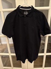 Chaps Polo Shirt Mens Navy Blue Size Small